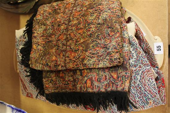Norwich shawl & another